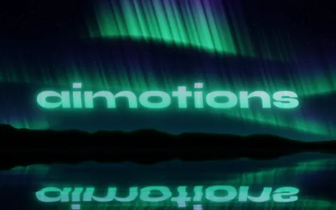 Preview frame of the Aurora Borealis animated text effect