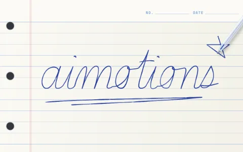 Preview frame of the Ballpoint Notebook Write-On animated text effect