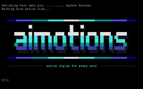 Preview frame of the BIOS POST Boot Screen animated text effect