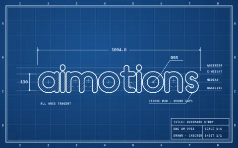 Preview frame of the Technical Blueprint Drawing animated text effect