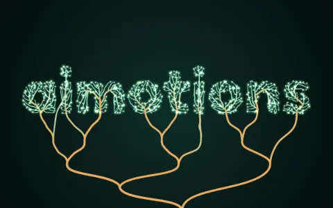 Preview frame of the Space Colonization Growth animated text effect