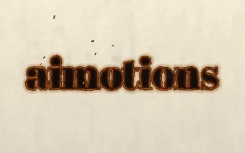 Preview frame of the Burning Paper animated text effect