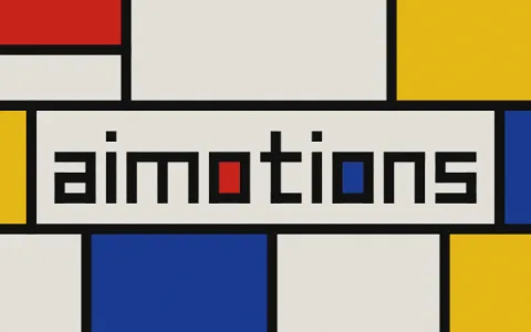 Preview frame of the De Stijl Grid animated text effect