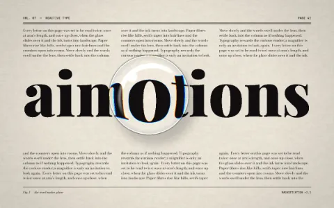 Preview frame of the Fisheye Lens Hover animated text effect