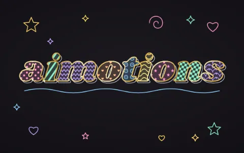 Preview frame of the Gel Pen on Black Paper animated text effect