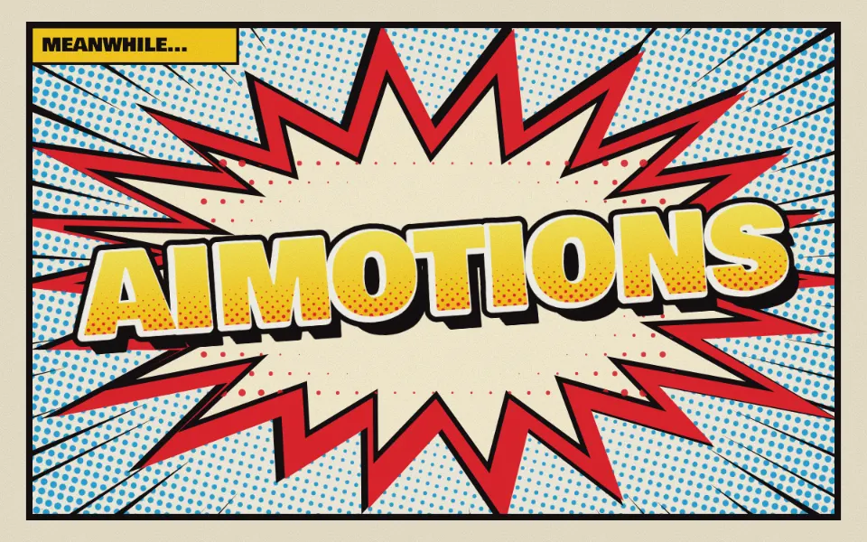 Halftone Pop Comic text animation: the word aimotions animated in this style