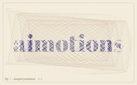 Preview frame of the Harmonograph Drawing animated text effect