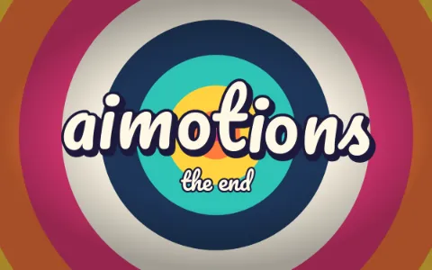 Preview frame of the Cartoon Iris-Out End Card animated text effect