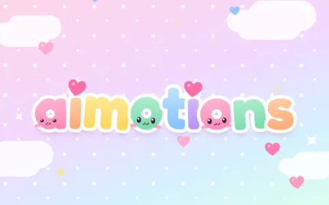 Preview frame of the Kawaii Pastel Letters animated text effect