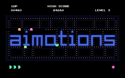 Preview frame of the Maze Chase Arcade animated text effect