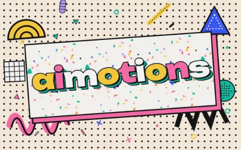 Preview frame of the Memphis Pattern animated text effect
