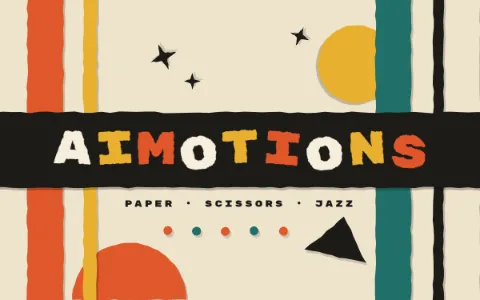 Preview frame of the Mid-Century Cut-Paper Titles animated text effect