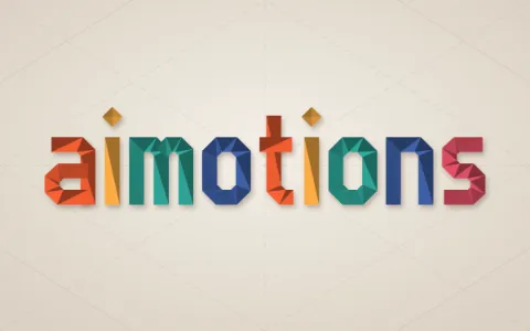 Preview frame of the Origami Fold animated text effect