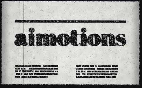 Preview frame of the Photocopy Degradation animated text effect