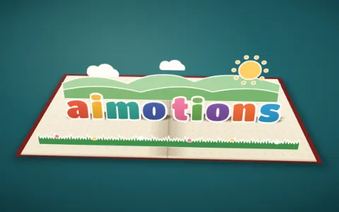 Preview frame of the Pop-Up Book animated text effect