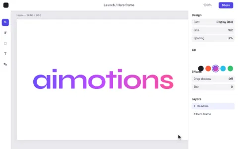 Preview frame of the Product Demo Cursor animated text effect