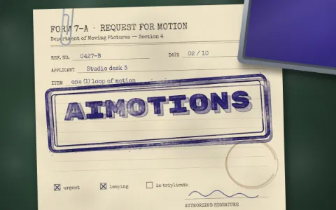 Preview frame of the Rubber Stamp Slam animated text effect