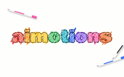 Preview frame of the Felt-Tip Scribble Fill animated text effect