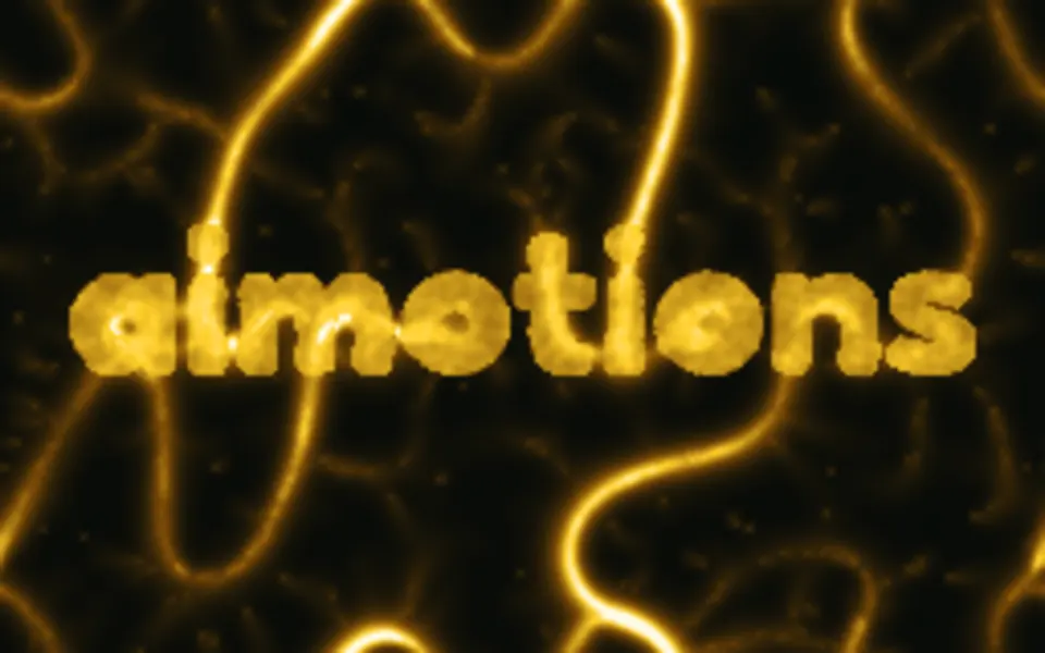 Slime Mold Network text animation: the word aimotions animated in this style