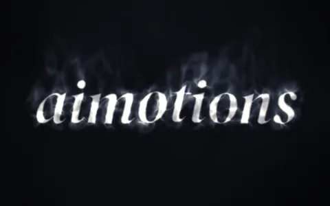 Preview frame of the Smoke Dissolve animated text effect