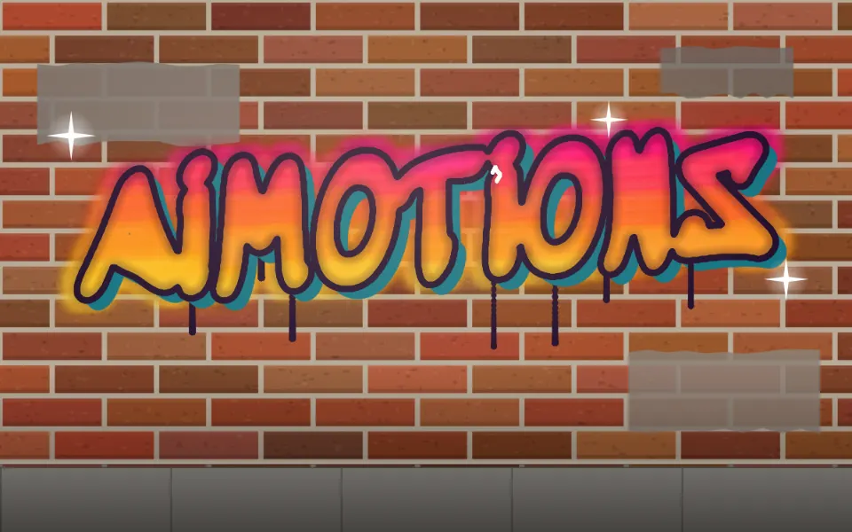 Spray Paint Graffiti text animation: the word aimotions animated in this style