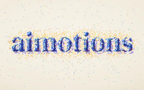 Preview frame of the Pointillist Dots animated text effect