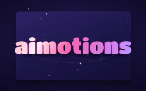 Preview frame of the 3D Tilt Parallax Title animated text effect