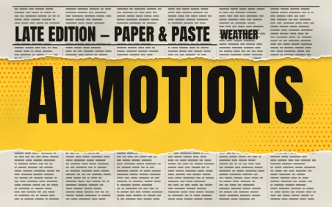 Preview frame of the Torn Paper Collage animated text effect