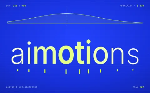 Preview frame of the Proximity Weight Magnifier animated text effect