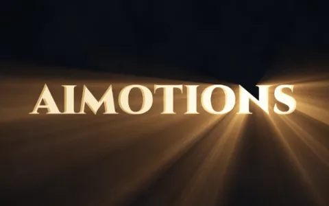 Preview frame of the Volumetric God Rays animated text effect