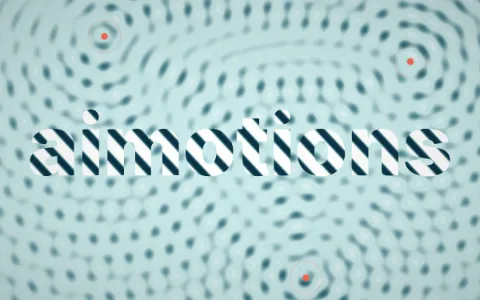 Preview frame of the Ripple Tank Interference animated text effect